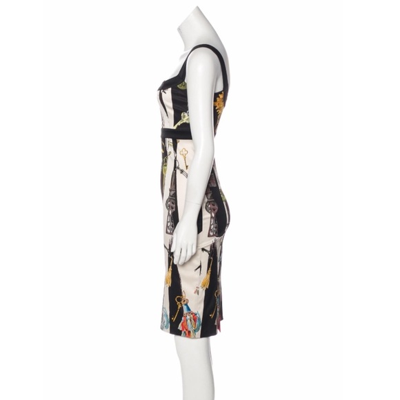 Diane Von Furstenberg Silk-Blend Printed Dress - Picture 2 of 6